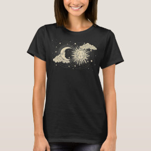 T-shirt Astrologie vintage Du Soleil Céleste Et De La Lune