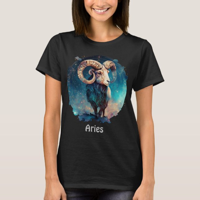T-shirt Astrologie Zodiac Ram Aries personnalisée (Devant)