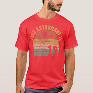 T-shirt Astronaut 13th Birthday 13 Year Old Galay Space Pl