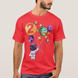 T-shirt Astronaut 2e anniversaire Garçons Filles Amateur d