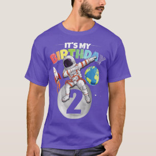 T-shirt Astronaut Dabbing 2e anniversaire garçon fille 2 a
