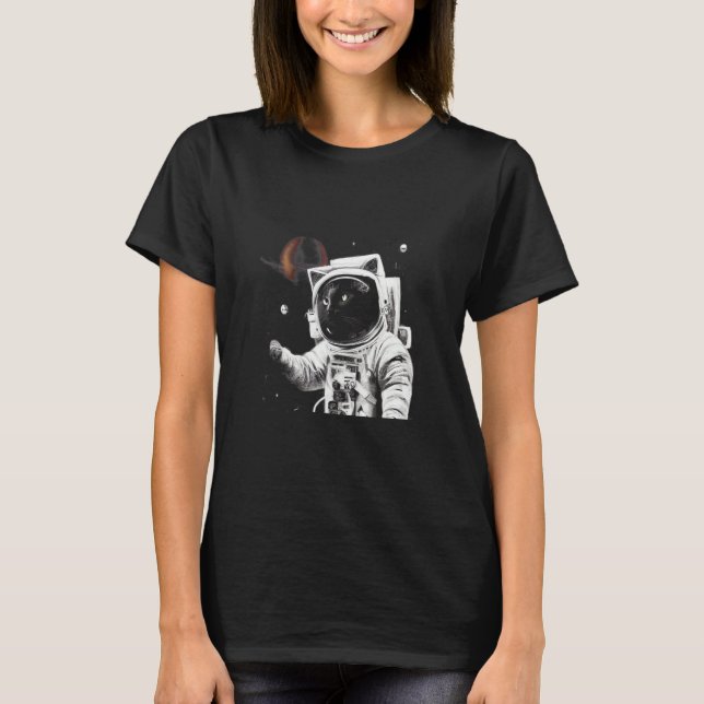 T-shirt Astronaut de chat (Devant)