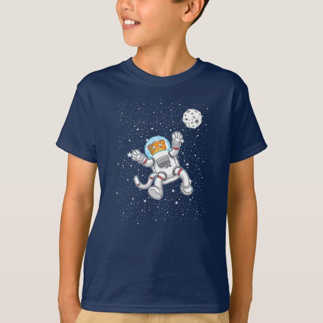 T-shirt Astronaut De Chat En Costume Spatial Astronomie Dr (Devant)