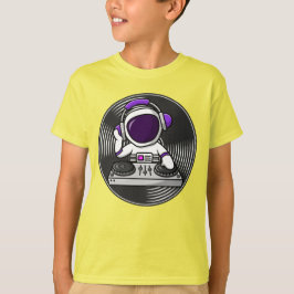 T-shirt Astronaut DJ Cute Space Music design