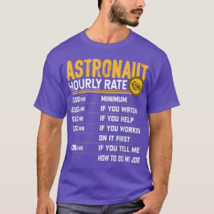 T-shirt Astronaut Évaluer Horaire Planètes Drôle Spaceman 