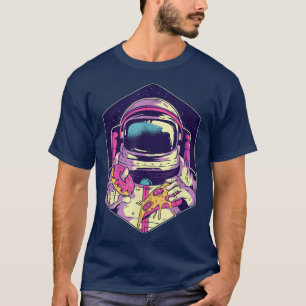 T-shirt Astronaut Food Donut Pizza Space