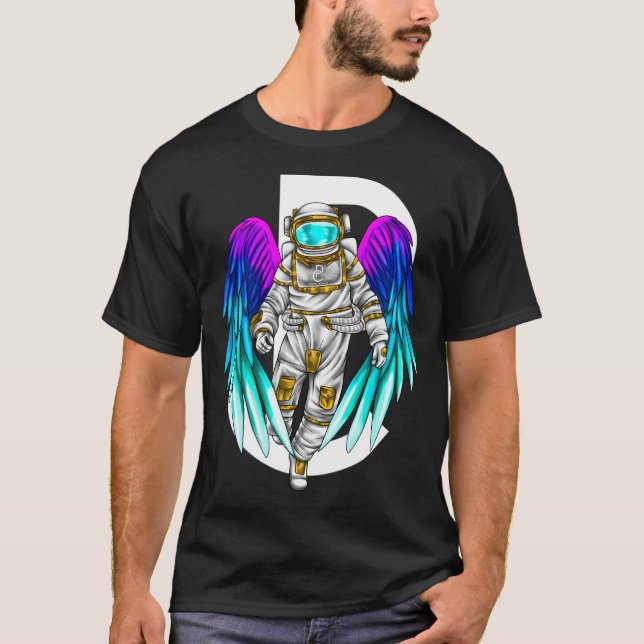 T-shirt Astronaut Graphique Avec Ailes (Devant)