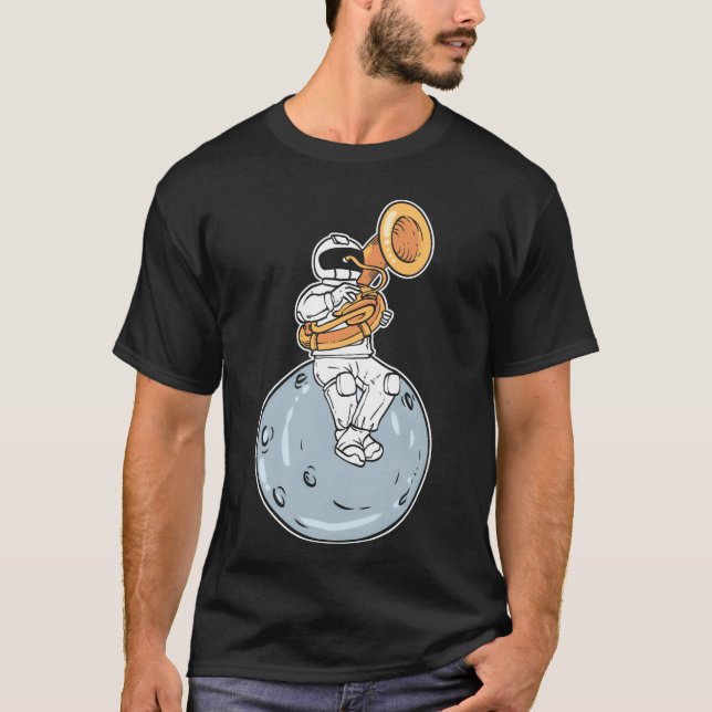 T-shirt Astronaut Marching Band Orchestra Member Gift vint (Devant)