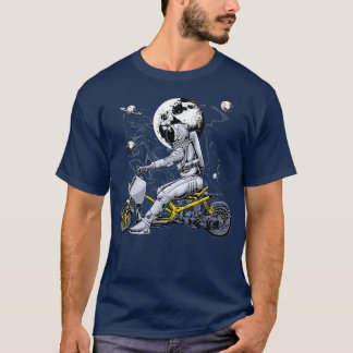 T-shirt Astronaut motocyclette espace voyage science