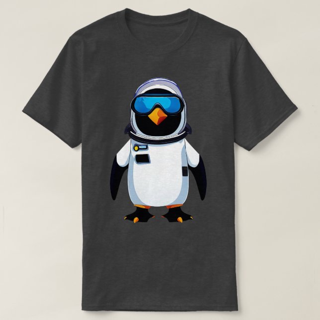 T-shirt Astronaut Penguin (Design devant)