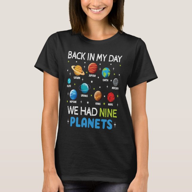 T-shirt Astronaut Planets Solar System Dwarf Space  Astron (Devant)