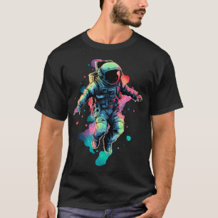 T-shirt Astronaut Rainbow Galaxy