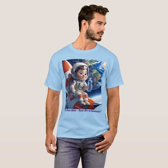 T-shirt "Astronaut Rocket Space Adventure Graphic T-Shirt" (Devant entier)