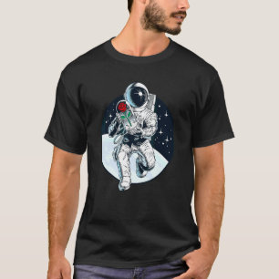 T-shirt Astronaut Romantique dans l'espace Spaceman avec R