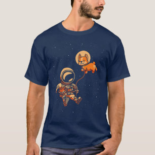 T-shirt Astronaut Space Lover Dog Cosmonaut Spaceman Pup