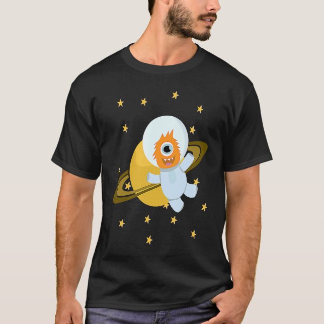 T-shirt Astronaut vaisseau spatial T World All Erde Orbit (Devant)