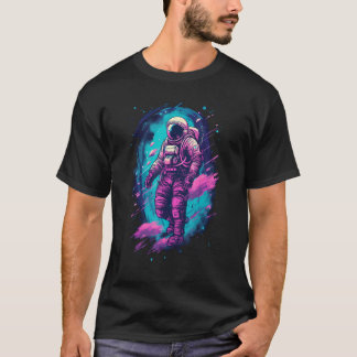 T-shirt Astronaut Vaporwave esthétique Spaceman Gra