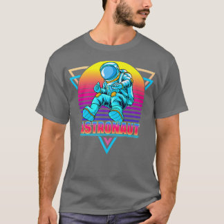T-shirt Astronaut Vaporwave Retro Aesthetic 90s 
