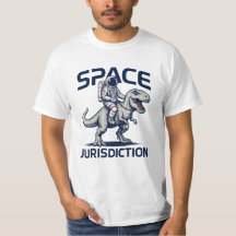 T-Shirt Astronaute à cheval sur un T-Rex Juridicti