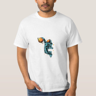 T-shirt Astronaute Arrière - plan blanc