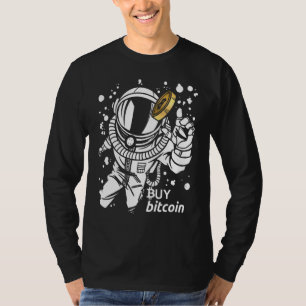 T-shirt Astronaute Attrape Bitcoin Acheter Bitcoin Cyber S