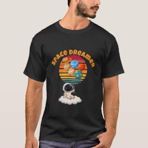 T-Shirt Astronaute avec ballons de planètes