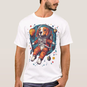 T-shirt Astronaute Beagle � Chien Explorateur Spatial