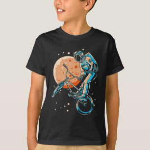 T-shirt Astronaute BMX Moon Space Biker
