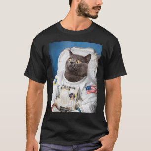 T-shirt astronaute chat - Voyages spatiaux Catstro