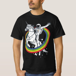 T-shirt Astronaute chevauchant une licorne, drôle d'espace