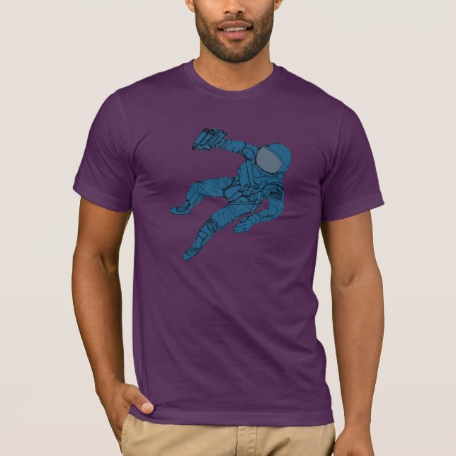 T-shirt Astronaute dans le bleu (Devant)