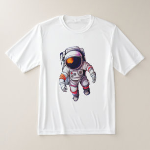 T-shirt astronaute dans l'espace