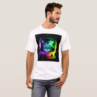 astronaute de chat coloré