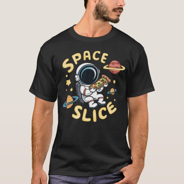T-shirt Astronaute de la pizza (Devant)