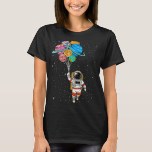 T-shirt Astronaute de l'espace de la galaxie tenant des ba