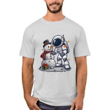 Astronaute de Noël Bonhomme de Neige Vacances