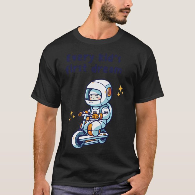 T-shirt Astronaute de rêve d'enfance (Devant)