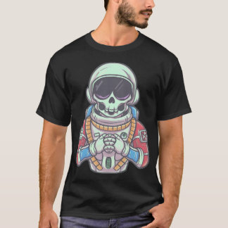 T-shirt Astronaute de squelette coloré