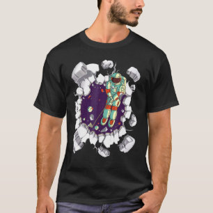 T-shirt Astronaute du golf Graphic Golf Humour Science Fic