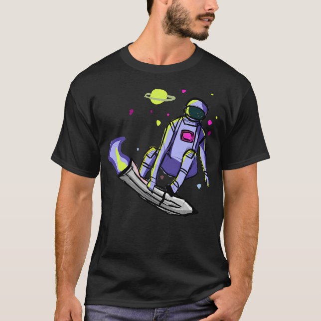 T-shirt Astronaute du patinage (Devant)