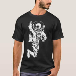 T-shirt Astronaute du squelette