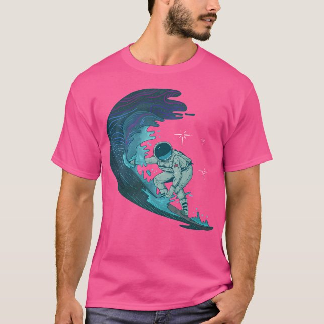 T-shirt Astronaute du surf spatial (Devant)