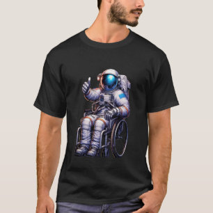 T-shirt Astronaute en fauteuil roulant Motivation Enfants