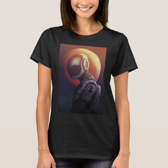 T-shirt astronaute féminine (Devant)