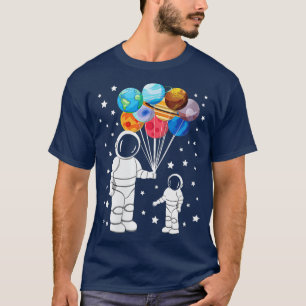 T-shirt Astronaute Femme Spaceman Amusant Espace Solaire n