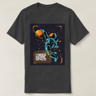 T-Shirt Astronaute 'J'ai Besoin de Plus d'Espace'