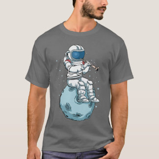 T-shirt Astronaute jouant de l'hautbois Hautboïste Musique