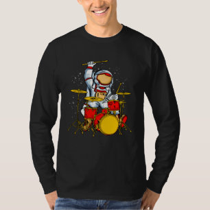 T-shirt Astronaute joue de la batterie Galaxy Space Enfant
