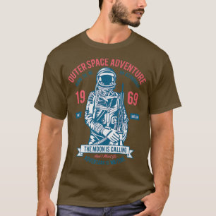 T-shirt Astronaute Outer Space Adventure Scifi Moon Camp G