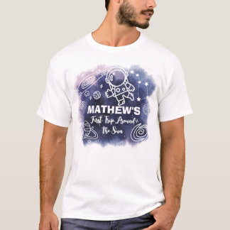 T-shirt Astronaute Planètes spatiales Père de famille d'an